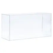 Acrylic Display Case Plastic Box Cube Storage Box Transparent 41x16x20.5cm