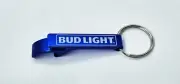 Genuine Lot of 10 Budweiser Bud Light Aluminum 3" Bottle Opener Key Chains NEW
