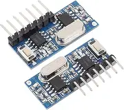 TEHAUX 2pcs Wireless Receiver Module for Transmitter and Receiver Recognition Compatible Chips Compact Easy Setup for Robot Industry Applications