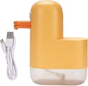 Cute Duck Automatic Foaming Dispenser, Smart Sensing USB Rechargeable Hand for Shampoo, Facial Wash, 350ml Touchless Auto for Bathroom Kitchen (Light Grey)