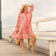 Women's Midi Dress, Midi Dress, Mini Dress, Floral Midi Dress, Vintage 90's Midi, Linen Clothing, Bridesmaid Gift, Birthday! - CD6