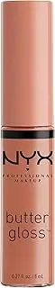 NYX Professional Makeup, liquid lipstick, High Shine & Sheer Coverage, Butter Gloss, Shade: Madeleine, 8 ml