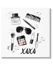 XOXO Glam Cosmetics Makeup Canvas Wall Art by Alison Petrie