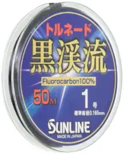 SUNLINE Fluorocarbon Line Tornado Kurokeiryu 2 50m No. 1.0 Black