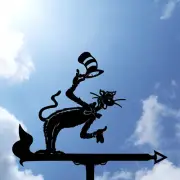 The Cat in the Hat by Dr. Seuss Metal Weathervane, Weather Vane home roof decor