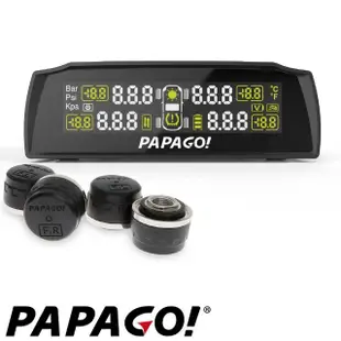 【PAPAGO!】S72E無線太陽能胎外式輕巧胎壓偵測器(胎外式 -兩年保固-快)