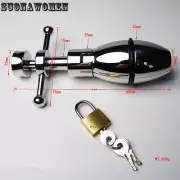 Adjustable Plug Stainless Steel Plug Lock Metal Male Chastity Device Expansion