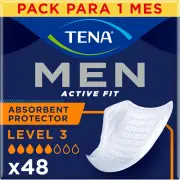TENA Men'S Level 3 Incontinence Pads - for Moderate Urinary Leaks - 48 Pads (Pac