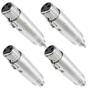 RCA to XLR Adapter 4 Pack Pair RCA Male & Female to XLR Female