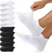 [YouShow] 10 Pairs of Trainer Socks Men Women Breathable Cotton Socks Short Sports Socks Running Socks