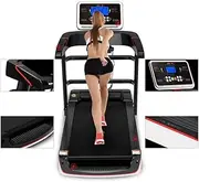 Folding Treadmills Treadmills,Foldable Electric Treadmill LCD Display Screen Gym Home Ultra-Quiet Shock Absorption Treadmill