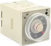 Knob Control Time Relay,H3CR-A8 Delay Timer Relay Relay Electronic Mini Power Switch Multifunction Time Relay Digital Display Time Relay Cycle Control Time Relay 8-Pin 100-240VAC 100-125VDC