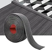 Self-Adhesive Floor Divider Strip, 1-20M Floor Transition Strip, Flooring Flat Divider Strip for Joining Floor Gaps, Carpet to Tile Transition Edging Trim(Size:20M/65.6Ft,Color:Dark Grey)