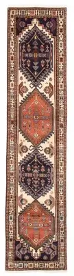 Vintage Hand-knotted Runner Rug 2'0" x 9'9" Traditional Wool Carpet
