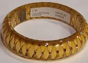 Lucite Bangle with 20 kt Gold inside C.W. Collection