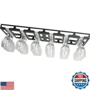 Jbikao Wine Glass Holder - Hangers Under Shelf Cabinet Stemware Wine Glass Ra