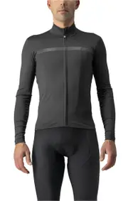 CASTELLI PRO THERMAL MID LONG SLEEVE JERSEY DARK GREY