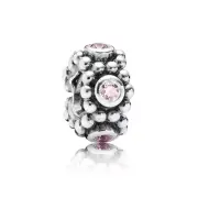 New 100% Genuine Authentic Pandora Her Majesty Pink CZ Spacer 791122PCZ