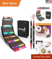 Double Brush Marker Pens,20 Colors Markers Set,Double Tip Brush Pens Art Mark...