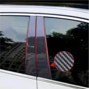 6x Carbon Black Window Door Pillar Posts Trim Fit For Nissan Versa Note 2014–19 (for: Nissan)