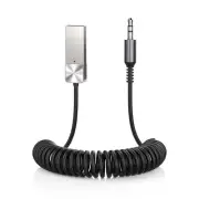 Aux to Bluetooth 5.3 Adapter,USB-3.5mm Aux Audio Adapter Receiver with Built-...