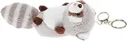 Toyvian Cute Raccoon Keychain Plush Pendant Keychain Ring Key Chain Plush Stuffed Animals Animal Party Favors