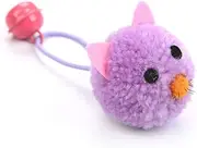 BESPORTBLE 5pcs Plush Ball Cat Chew Mouse Head Design with Bell Sound Safe for Chewing Playing Reduces Boredom Random Colors for Interactive Fun Random Color