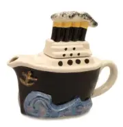 Titanic Full Size Semi Porcelain Ocean Liner Ship Teapot Made in UK
