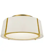 Crystorama Fulton 3-Light Gold Ceiling Mount