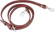 [jojofuny] Adjustable PU Bag Strap for Women Replacement Strap with Silver Buckle Versatile Accessory for Handbags Crossbody Bags and Travel Bags Coffee Color