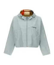 Fendi Zip-Up Hooded Reversible Jacket M Blue