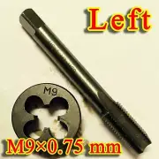 1set HSS M9 × 1.0 mm left Hand machines tap and die Threading Tool Metric set