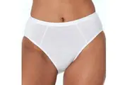 Bendon Body Cotton High Cut Brief 14-534 White
