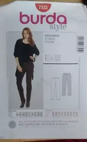 Burda Style Sewing Pattern 7325 Leggings Womens Sz 18-34 Ver Easy Uncut