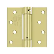 Deltana DSH45U3 Single Action Steel 4.5-Inch x 4.5 Inch Spring Hinge, Qty 2