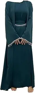 [Sweejim] Women's Moroccan Caftan Muslim Dresses Saudi Kaftan Party Abaya Dubai Robe