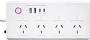 UseeLink WiFi Smart Power Strip Extension Cord Surge Protector 4AC 240V 2 USB 2 Type-C 20W 10A no hub Required Works with Echo, Google Assistant Smart Life app SAA Certified (301A White)