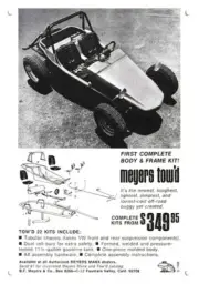 1966 MEYERS MANX Tow'd 22 Sand Dune Buggy DECORATIVE REPLICA METAL SIGN
