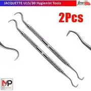2Pcs Anterior Towner Jacquette Scalers Hygienic Scraper Calculus Remover Dentist