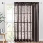 Sheer Curtains Breathable Easy Care Light Filtering Curtains Drapes Washable