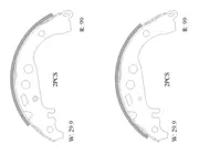 Brand New Genuine Bosch B1852 Brake Shoe - 0 986 AB0 118