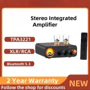 2.0Channel Bluetooth Stereo Integrated Tube Amplifier,All-in-One Audio Power Amp