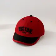Fashion Patchwork Baby Baseball Cap Letter Embroidery Toddler Kids Sun Hat Outdo