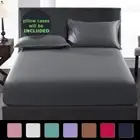 1500TC Bed Sheets Fitted Sheet Set Pillow Case Ultra Soft Double Queen King KS