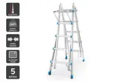 Certa 5m Multipurpose Telescopic Foldable Ladder with Platform