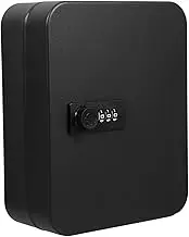 DOITOOL Adjustable Key Storage Organizer with Lock Wall Mounted Key Cabinet for Keys Secure Key Management for Home Office and Car Sleek Design