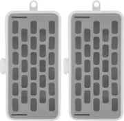 Set of 2 Plastic Bobbin Storage Boxes - Sewing Craft Plastic Case Storage Box (G