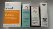4 Pieces Face Serum Sample Tom Ford Murad Sunday Riley First Aid Beauty L11