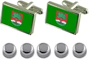 [Select Gifts] Shirt Dress Studs Walbrzych City Poland Flag Cufflinks