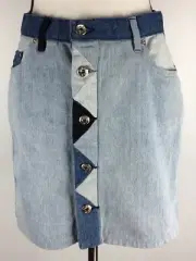 Diesel Women's Skirt 27 DE-INCA Denim Blue $178 NWT